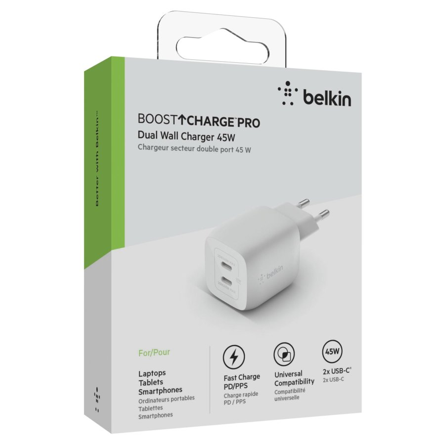 Belkin BOOST Charge USB-C 45W Charger GaN PD+PPS WCH011vfWH #7