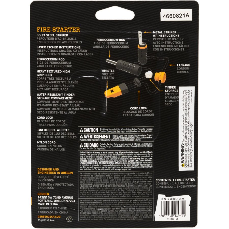 Gerber Fire Starter Ferrocerium Rod #2
