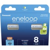Genopladelige batterier PANASONIC ENELOOP AAA 800 mAh 8 szt (BK-4MCDE/8HH) #1