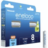 Genopladelige batterier PANASONIC ENELOOP AAA 800 mAh 8 szt (BK-4MCDE/8HH) #2