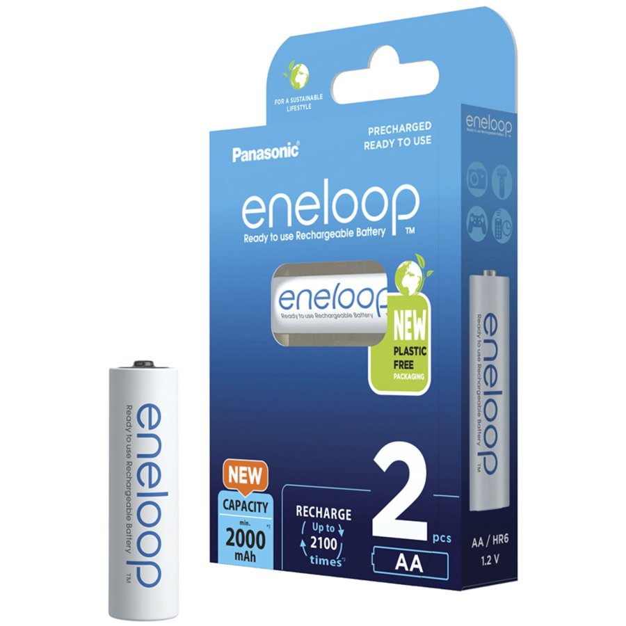 Genopladelige batterier PANASONIC ENELOOP AA 2000 mAh 2 szt (BK-3MCDE/2CP) #2