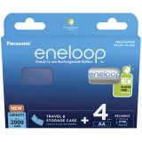 Genopladelige batterier PANASONIC ENELOOP AA 2000 mAh 4 szt + kasse (BK-3MCDE/4CP+CASE) #1