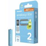 1x2 Panasonic Eneloop lite Micro 550mAh AAA DECT     BK-4LCCE/2DE #3