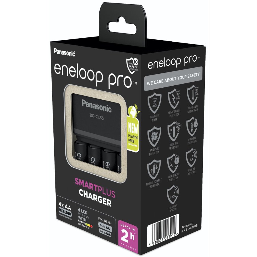Panasonic Eneloop Smart Plus Ch. BQ-CC55 incl. 4xAA K-KJ55HCD40E #3