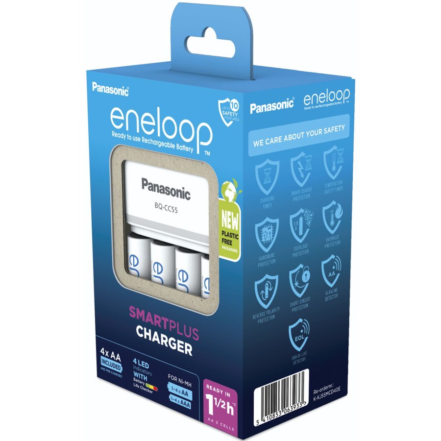 Panasonic Eneloop Smart Plus Cha BQ-CC55 incl. 4xAA K-KJ55MCD40E #3