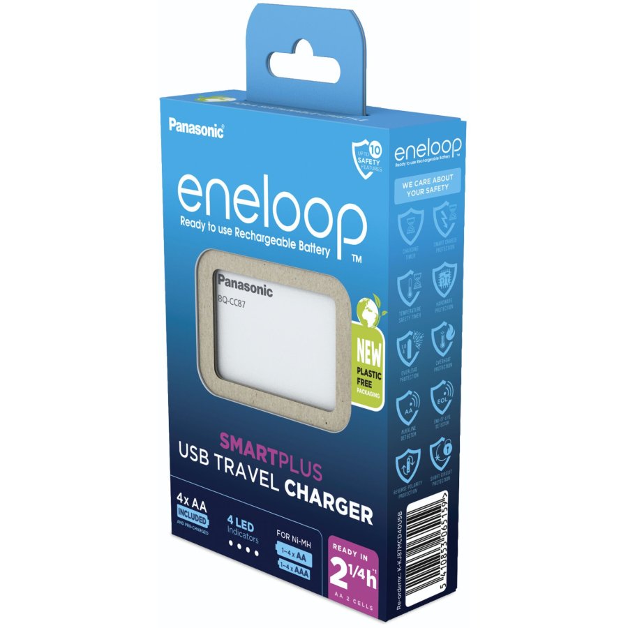 Panasonic Eneloop Smart Plus USB Travel BQ-CC87 4xAA  K-KJ87MCD40 #3