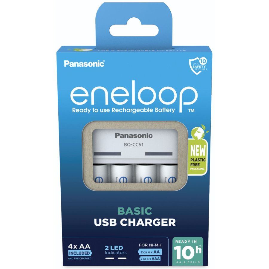 Panasonic Eneloop Basic Charger USB BQ-CC61 incl. 4xAA 2200mAh #1