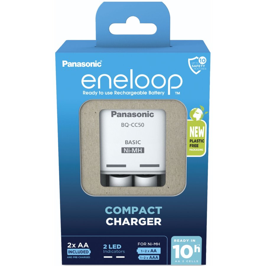 Panasonic Eneloop Compact Charg. BW-CC50 incl. 2xAA K-KJ50MCD20E #1