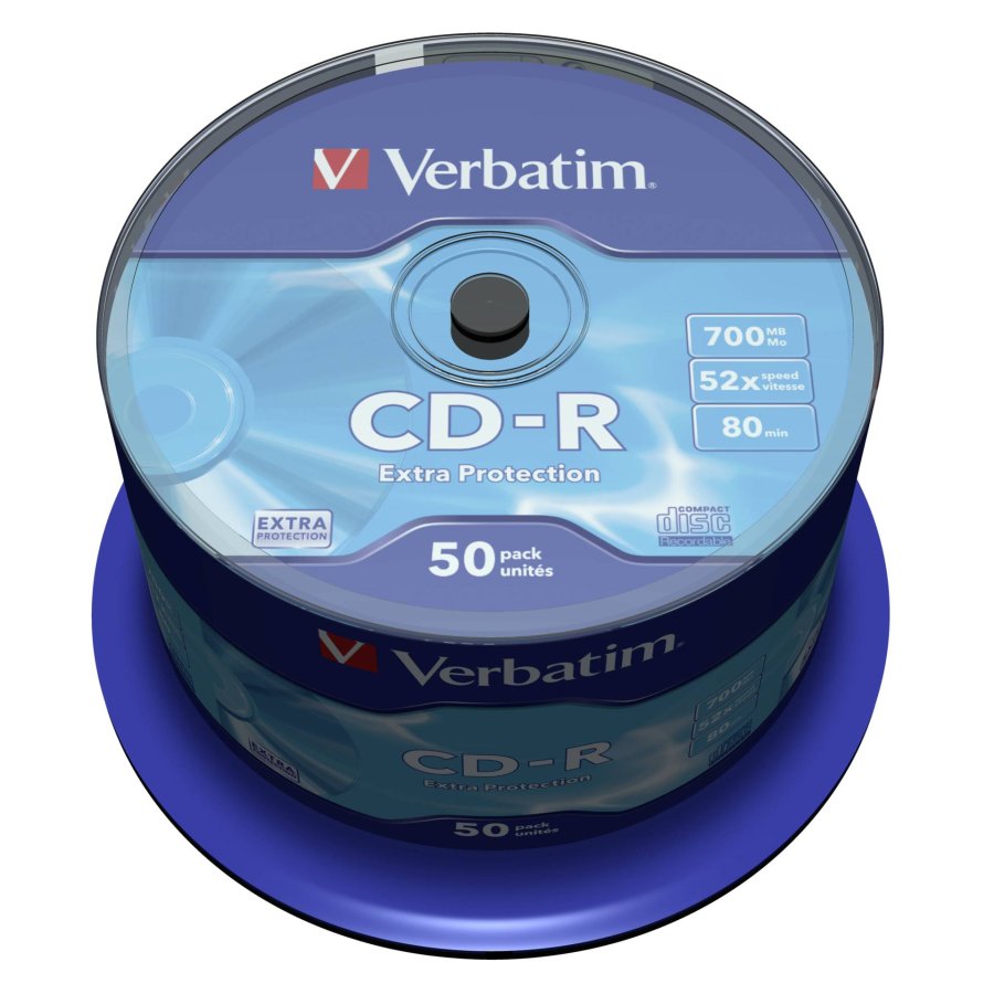 1x50 Verbatim Data Life CD-R 80 52x Speed, ExtraProtection #1
