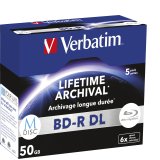 1x5 Verbatim M-Disc BD-R Blu-Ray 50GB 6x Speed, Jewel Case #1