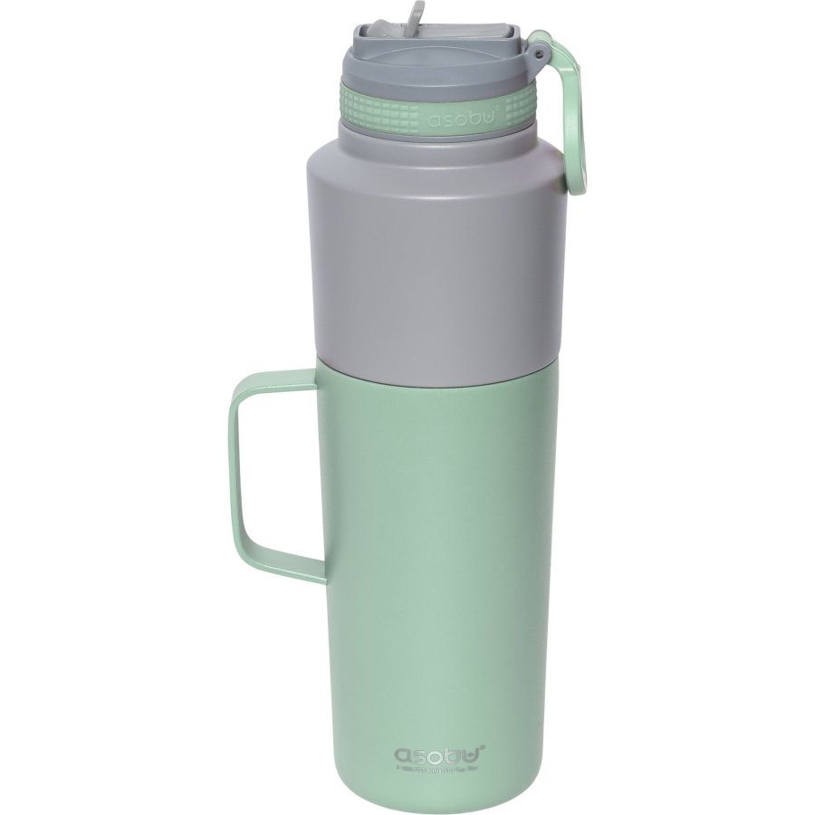 Asobu Twin Pack Bottle with Mug Mint, 0.9 L + 0.6 L #1