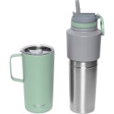 Asobu Twin Pack Bottle with Mug Mint, 0.9 L + 0.6 L #2