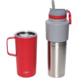 Asobu Twin Pack Bottle with Mug red, 0.9 L + 0.6 L #2