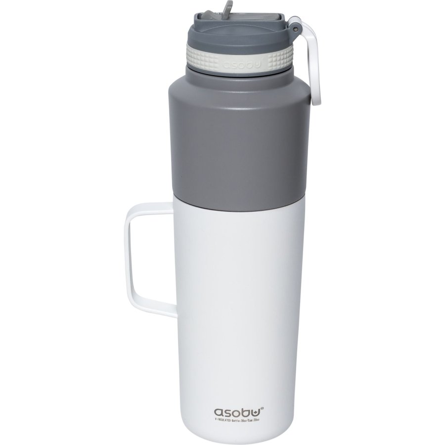 Asobu Twin Pack Bottle with Mug white, 0.9 L + 0.6 L #1