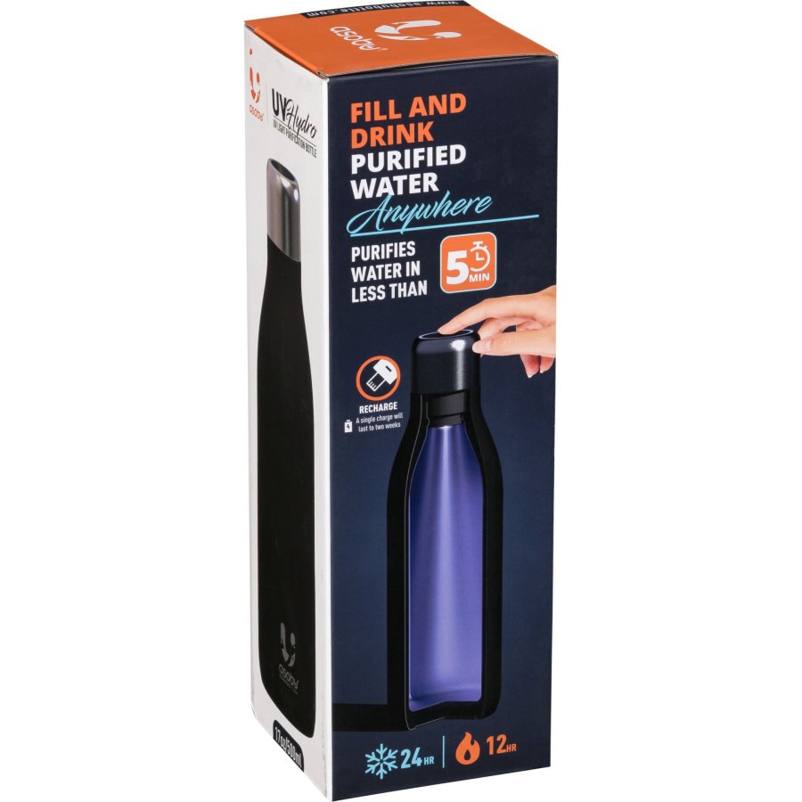 Asobu UV-Light Bottle Black  , 0.5 L #2