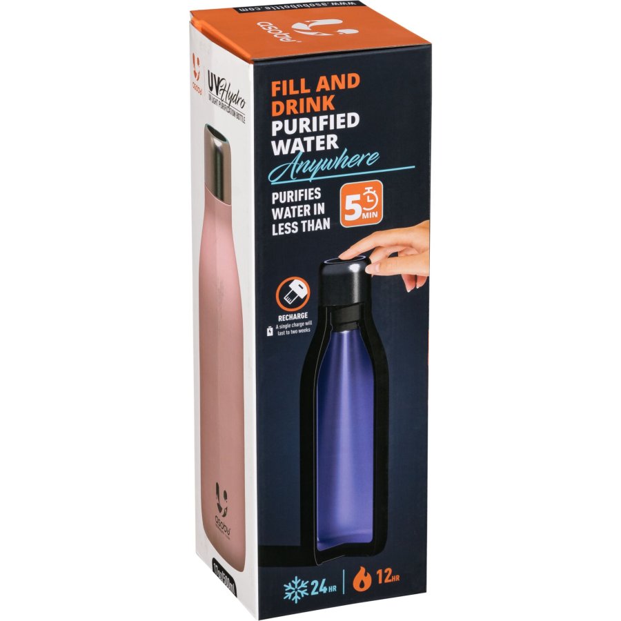 Asobu UV-Light Bottle Pink, 0.5 L #2