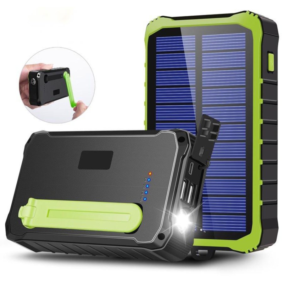 Denver PSO-10012 10000mAh Solar Power Bank with Handle Dynamo #10