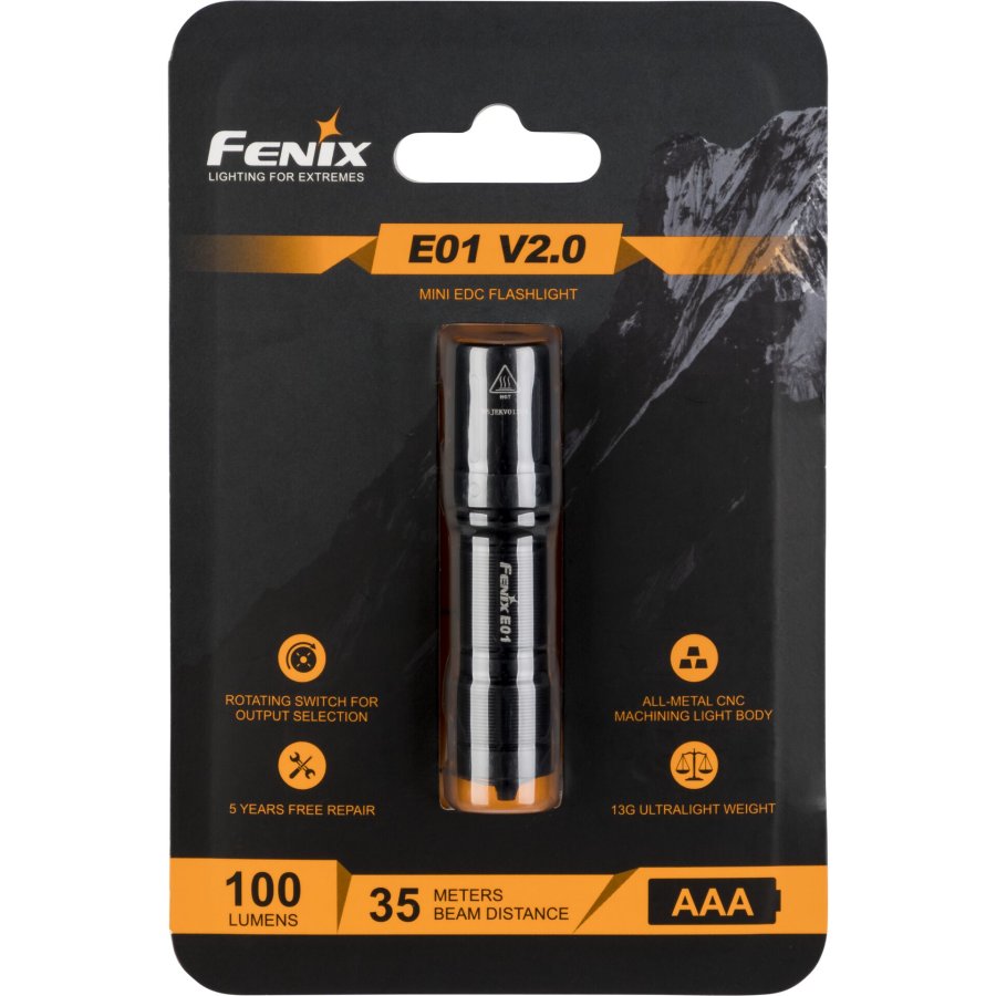 Fenix E01 V2.0 100 lm Torch #1