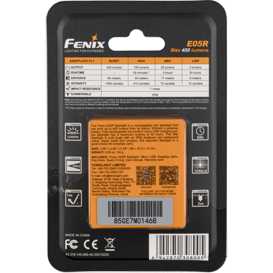 Fenix E05R 400 lm Torch #2