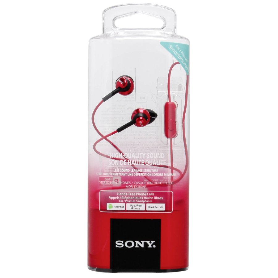 Sony MDR-EX110APR red #4