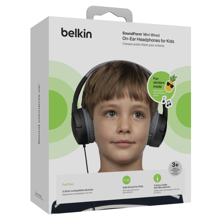 Belkin Soundform Mini On-Ear Kids Headphone black AUD004btBK #7
