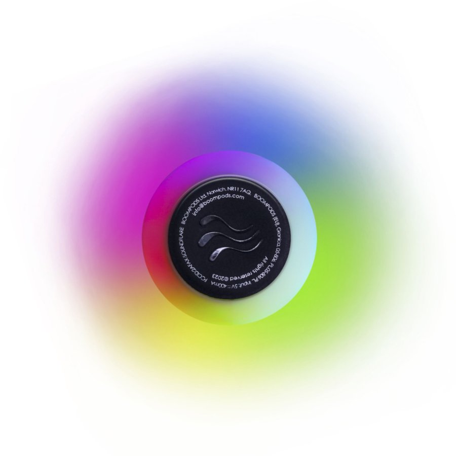 Boompods Tide Round  Speaker Soundflare White #3