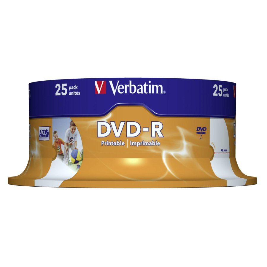 1x25 Verbatim DVD-R 4,7GB 16x Speed, wide printable #2