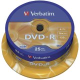 1x25 Verbatim DVD-R 4,7GB 16x Speed, matt silver #1