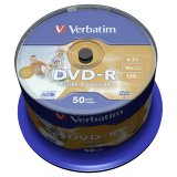 1x50 Verbatim DVD-R 4,7GB 16x Speed, photo printable #1