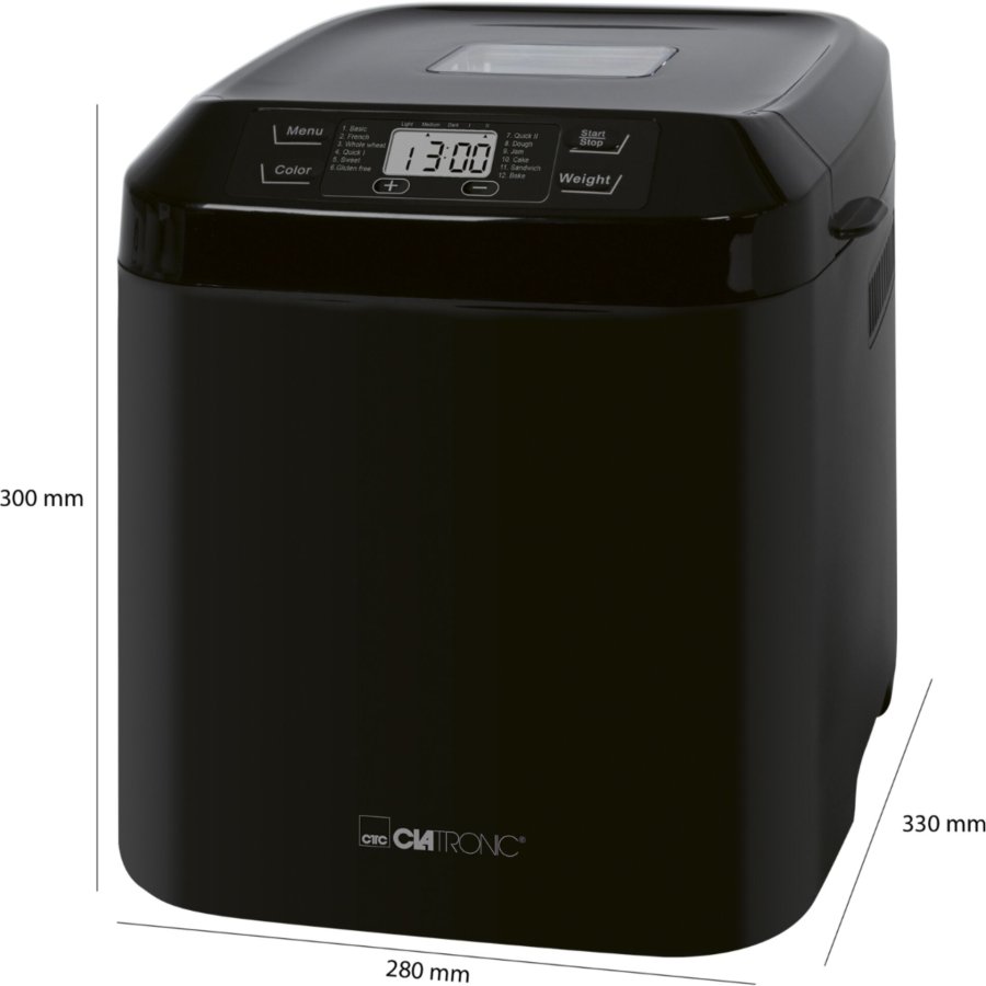 Clatronic BBA 3774 black 1500g Bread Maker #2