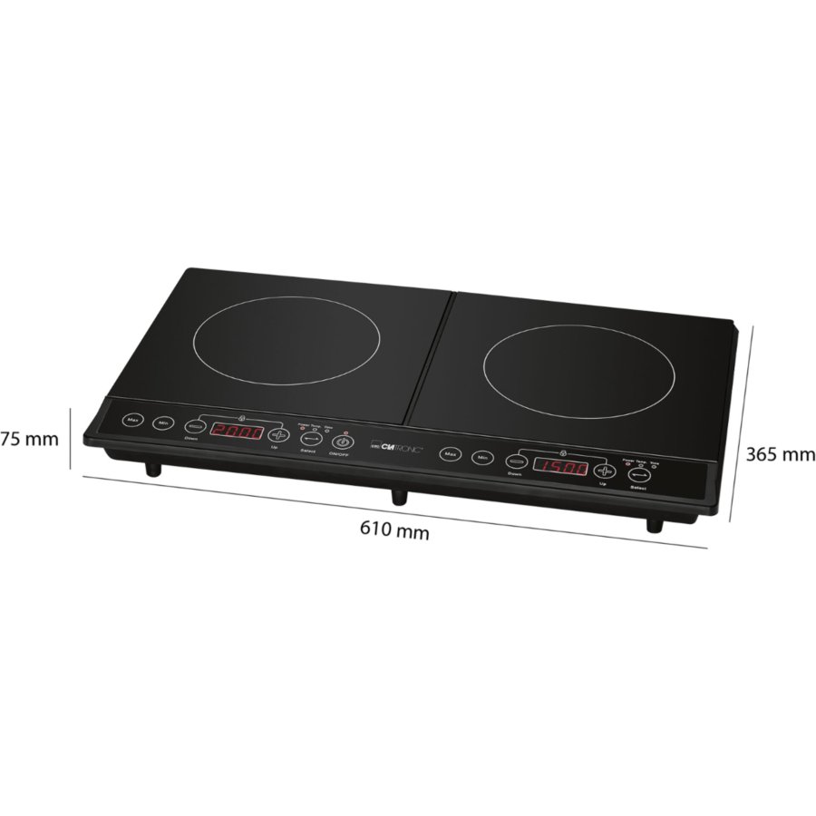 Clatronic DKI 3609 black Induction Double Hotplate #2