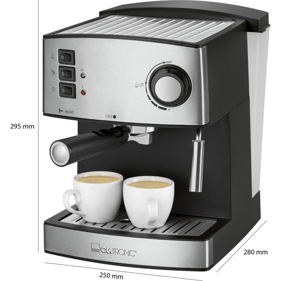 Clatronic ES 3643 black-inox Espresso Machine #2