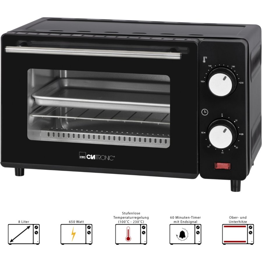 Clatronic MB 3746 black Mini Oven #5