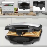 Clatronic ST 3778 sandwichtoaster 750 W Sort, Rustfrit stl #5