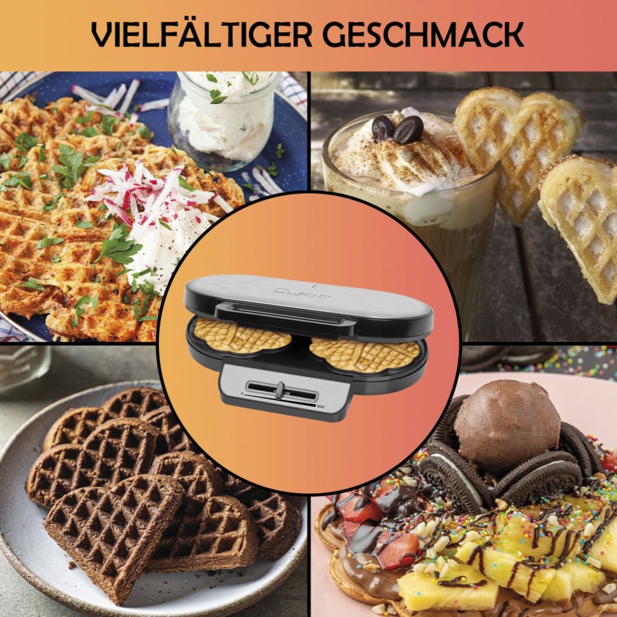 Clatronic WA 3745 black-inox Waffle Maker #5