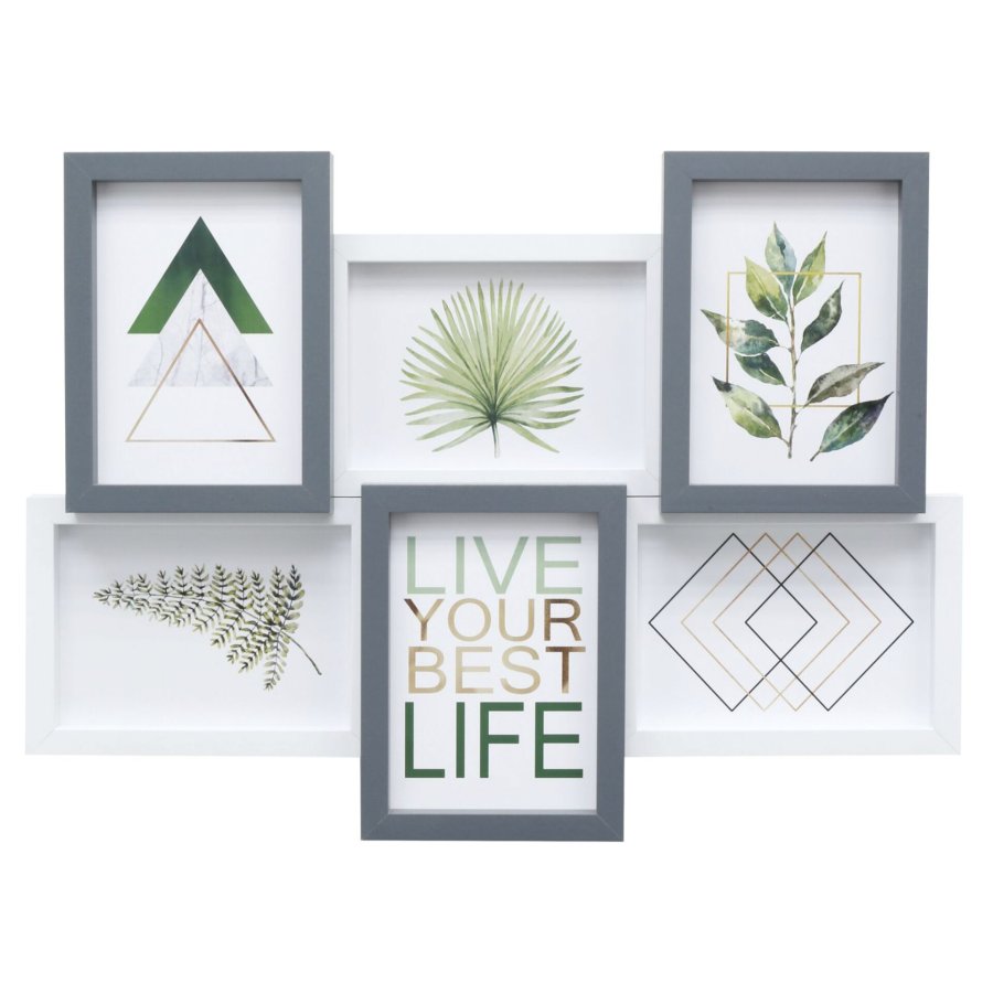 Deknudt S68VC9           6x13x18 Wood Gallery Frame for 6 Photos #1