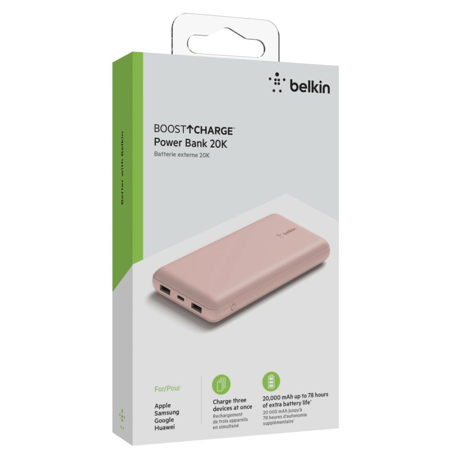 Belkin Powerbank 20.000mAh pink 15W+USB-A/C Kab. 15cm BPB012btRG #6