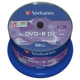 1x50 Verbatim DVD+R Double Layer 8x Speed, 8,5GB matt silver #1
