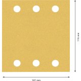 Bosch Sanding Pad C470,115x107 K120,10x #2