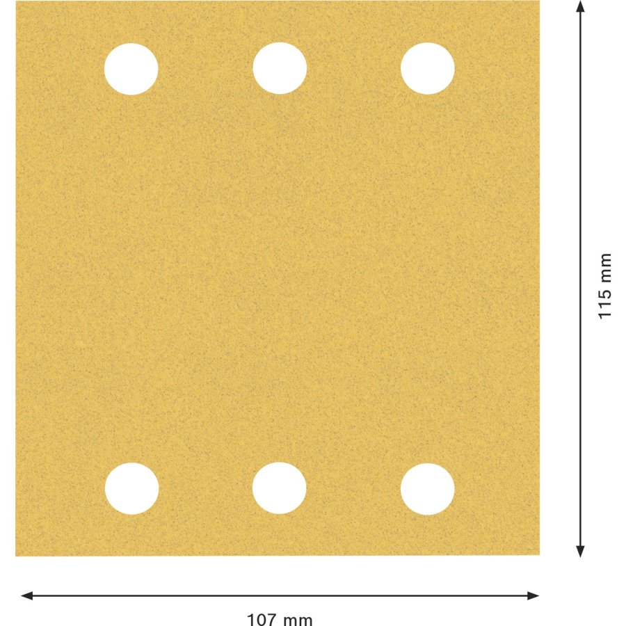 Bosch Sanding Pad C470,115x107 K120,10x #2