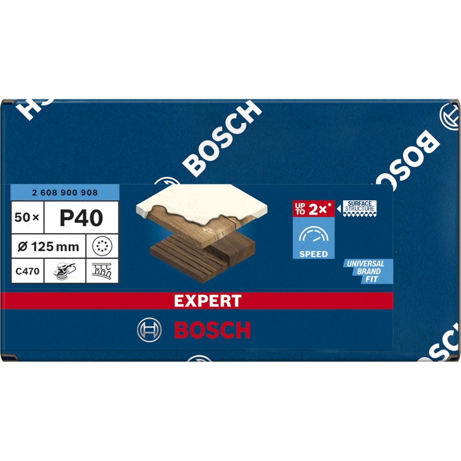 Bosch Sanding Pad C470,125mm 40,50x EXPERT #3