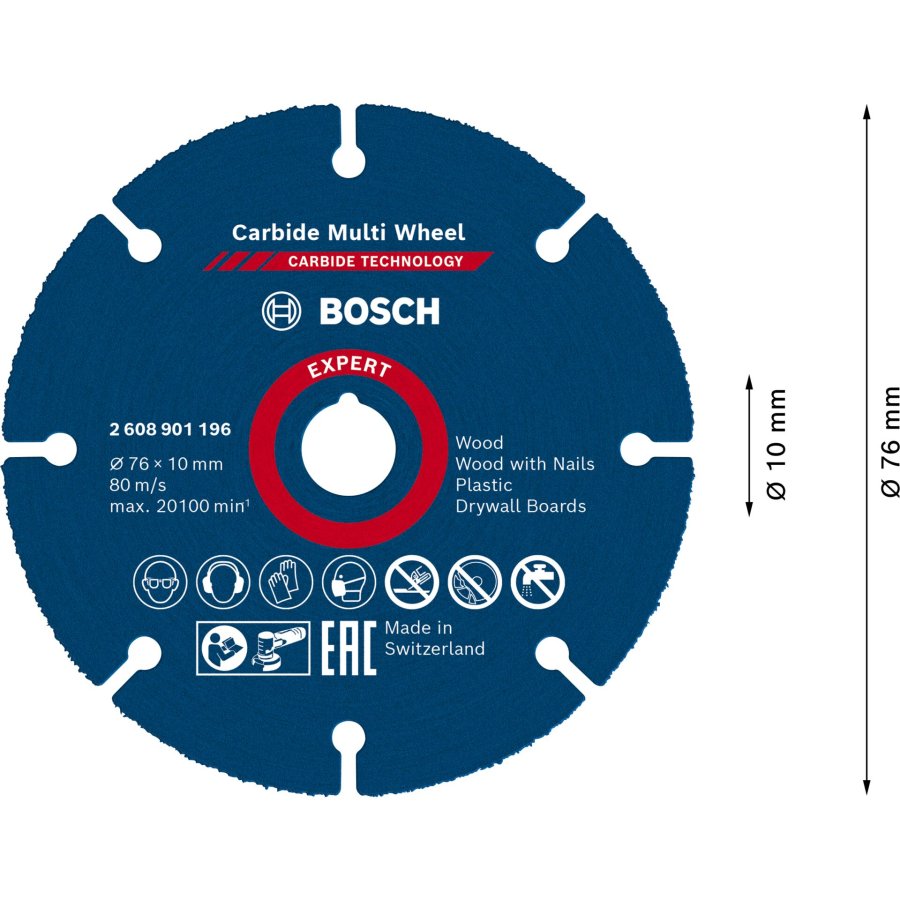 Bosch  Carbide Multiwheel 76x10 EXPERT #2