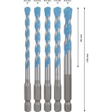 Bosch  HEX-9 MC Drill Bit Set 5 pcs  5.5/6/7/8 #2