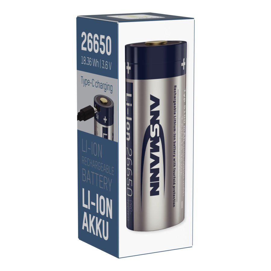 Ansmann Li-Ion 26650 5100mAh 3,6V Micro-USB socket  1307-0012 #1