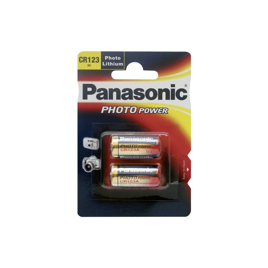 1x2 Panasonic Photo CR 123 A Lithium #3
