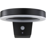 REV LED Solar wall light Round metal bl.motion detec.2023001100 #1