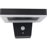 REV LED Solar wall light Square black #1