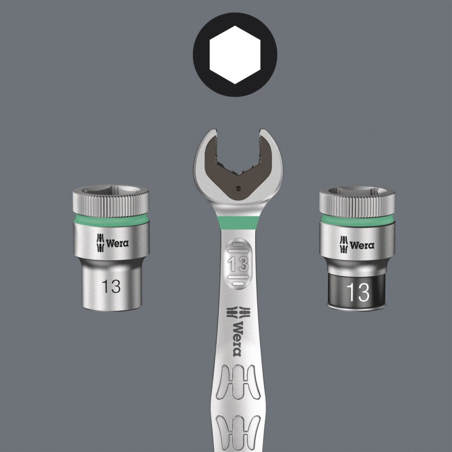 Wera Magnetic Socket Rail  A 4 Zyklop Socket Set #4