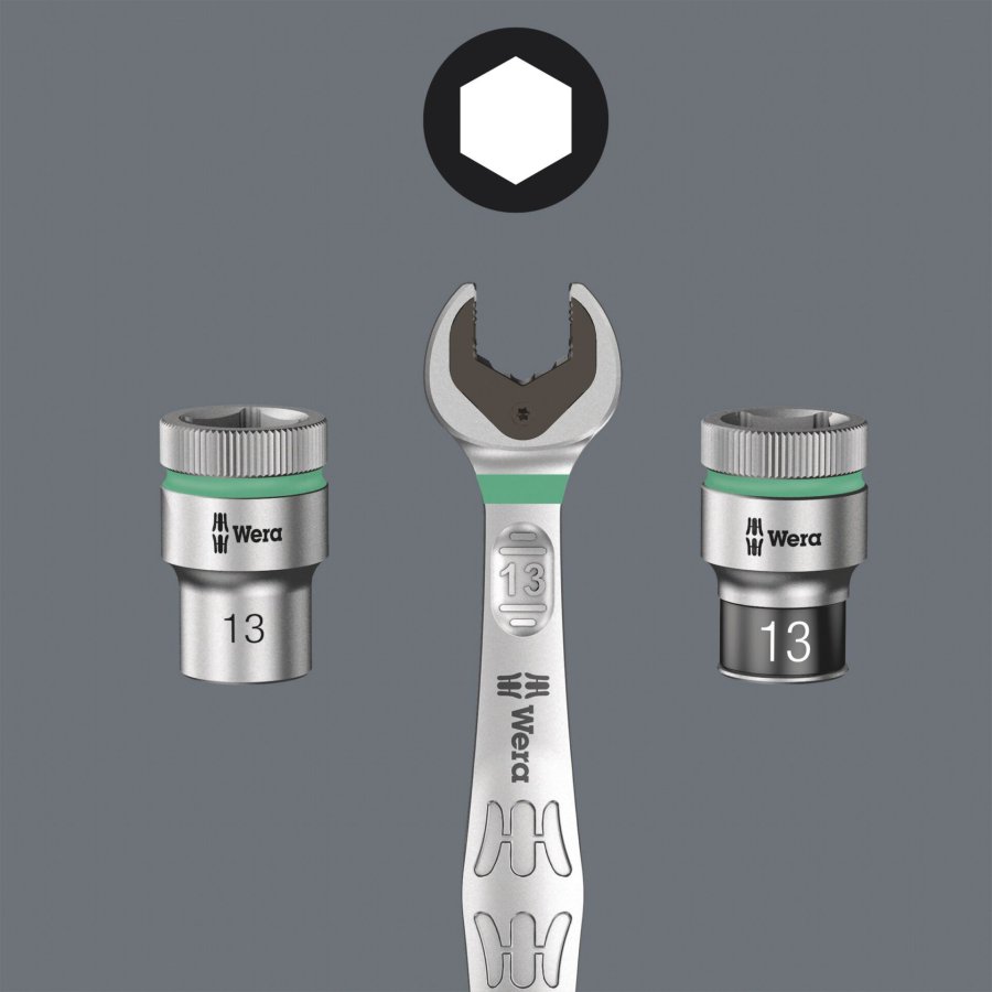 Wera Magnetic Socket Rail  B 4 Zyklop Socket Set #4