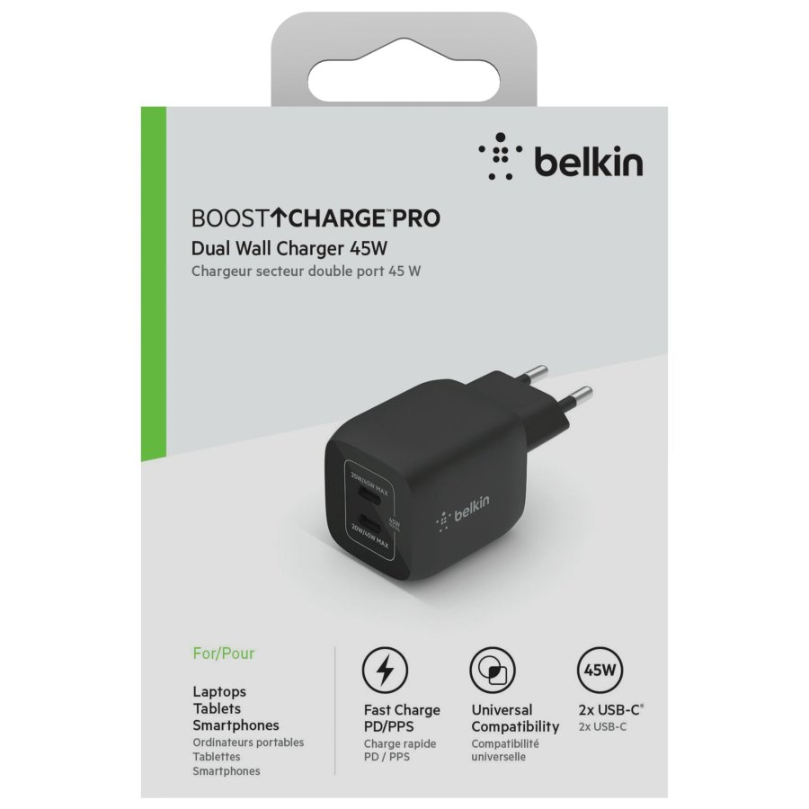 Belkin BOOST Charge 45W USB-C W GaN PD 3.0 PPS black WCH011vfBK #6